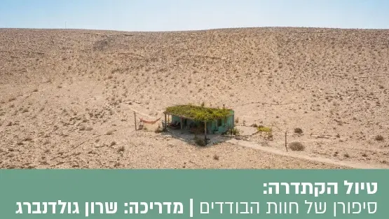 טיול הקתדרה בין חזון למדבר- סיפורן של חוות הבודדים