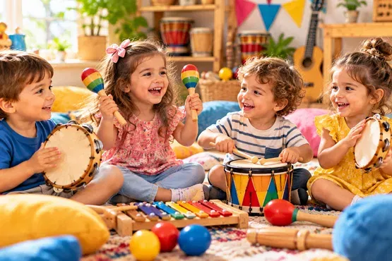 מפגש מוזיקלי לקטנטנים עם שוש מוזיקלי - בבית של שימי