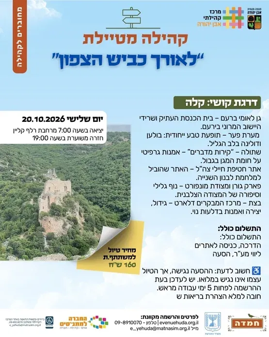 קהילה מטיילת -לאורך כביש הצפון - 20.10.26