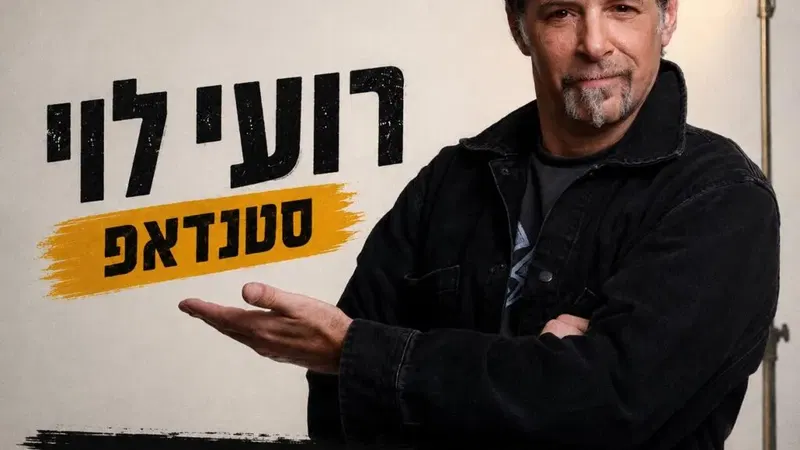 רועי לוי במופע סטנדאפ
