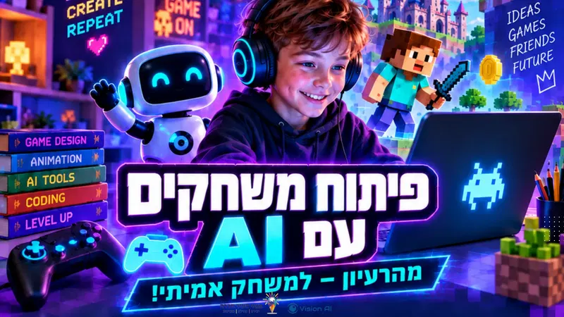 פיתוח משחקים עם AI כיתות א-ב מרכז פנאי בית אליעזר