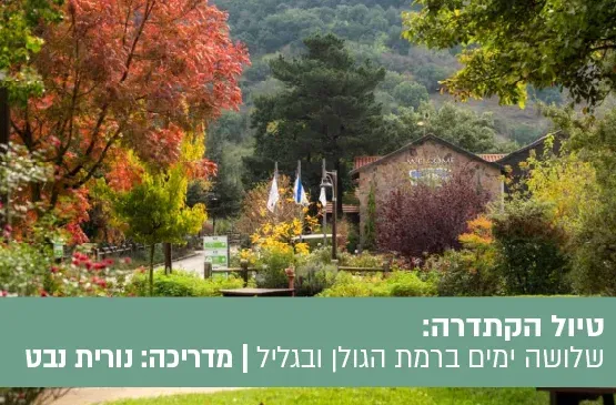 טיול הקתדרה: שלושה ימים ברמת הגולן ובגליל.