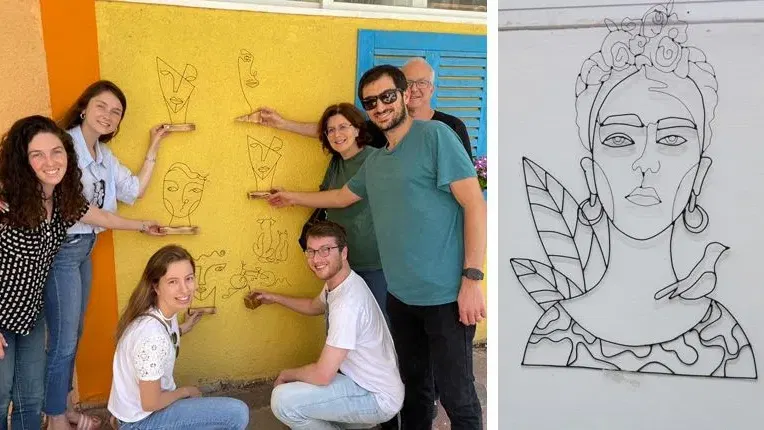 סדנת פיסול בחוטי ברזל: היופי שבברזל - קו אחד שמסביר הכל
