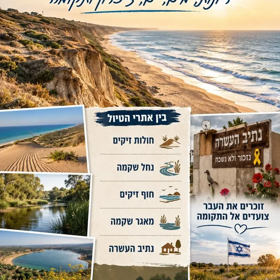 שבת 31/10: טיול בחולות זיקים, מאגר שקמה, נתיב העשרה וחוף זיקים