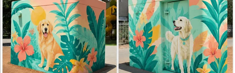 שכונה בצבע – ציור על מיגונית בהנחיית אמן גרפיטי