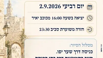שם הופעה/אירועסיור סליחות