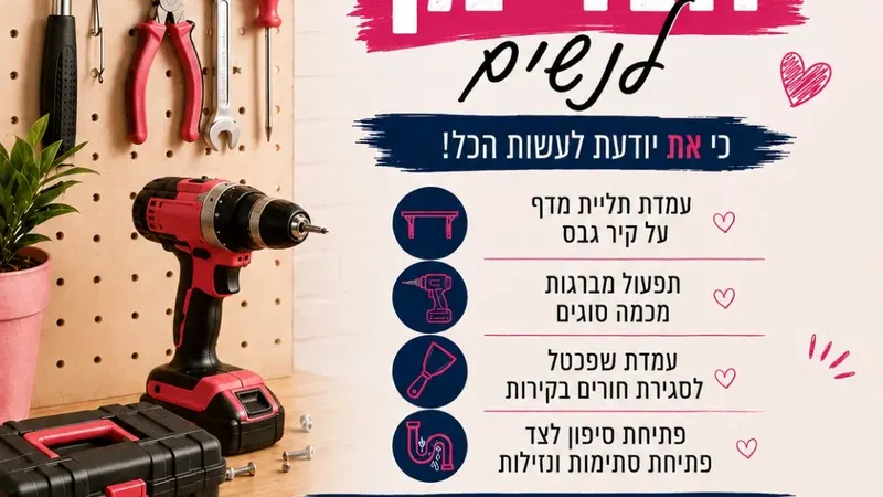 סדנת הנדימן לנשים!