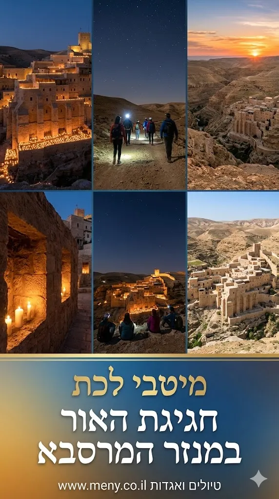 רביעי 17/12: מיטיבי לכת חגיגת האור במנזר המרסבא