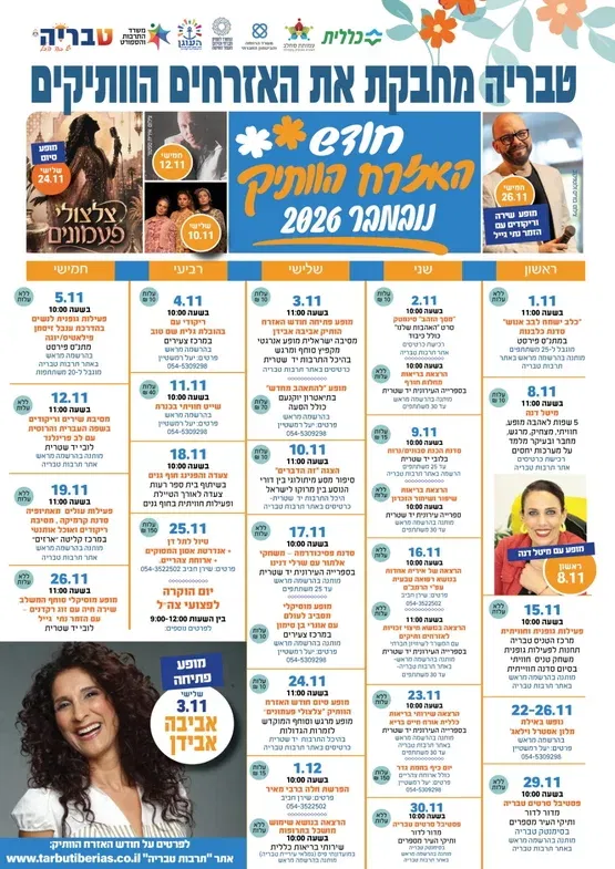 פסטיבל סרטים "טבריה מדור לדור" ותיקי טבריה מספרים