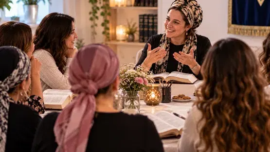סוכות בקהילה - שיעור תניא לנשים