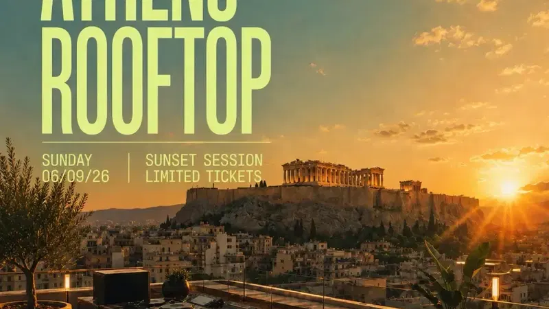 Athens Rooftop מסיבת Roof-top & שקיעה