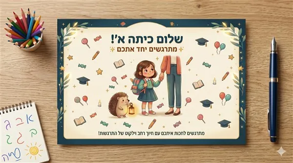 שלום כיתה א