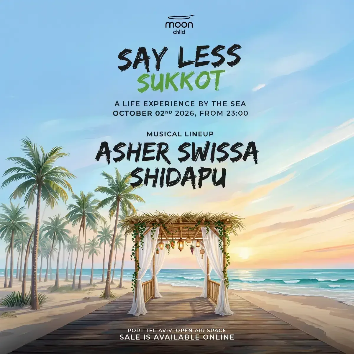 ASHER SWISSA x SHIDAPU ב-מון צ'יילד · סוכות