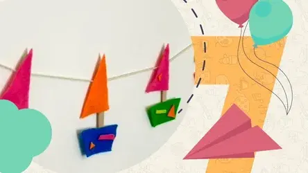 סדנת יצירת סירות צבעוניות לילדים