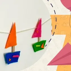 סדנת יצירת סירות צבעוניות לילדים