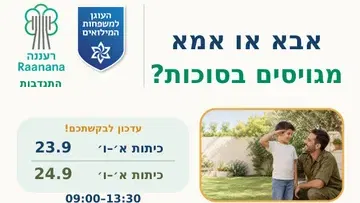 ימי הפעלה בחוה"מ לילדי.ות מגוייסים וקבע רענננה