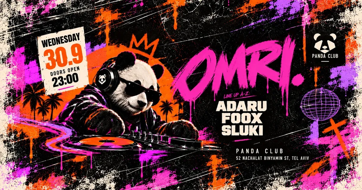Omri. X Panda Wednesday | 30.09.2026
