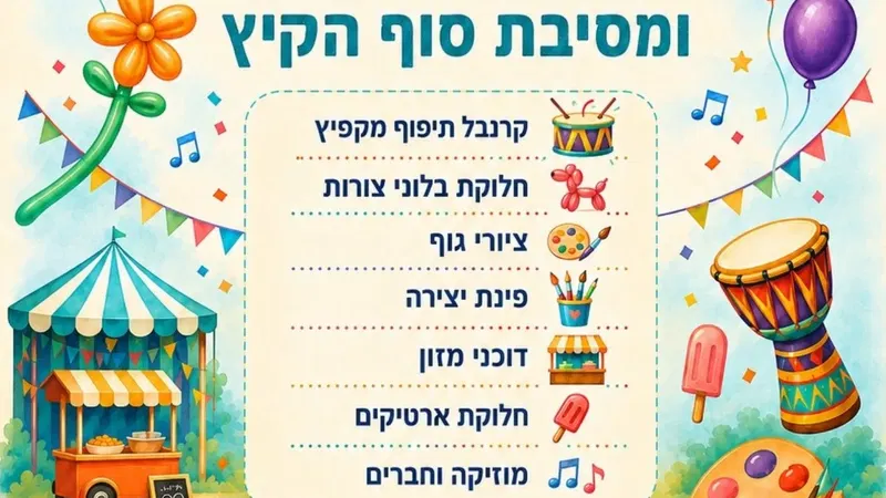 יריד חוגים ומסיבת סוף שנה