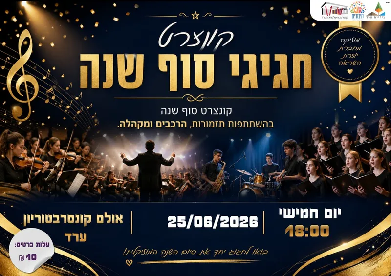 קונצרט חגיגי סוף שנה 2026
