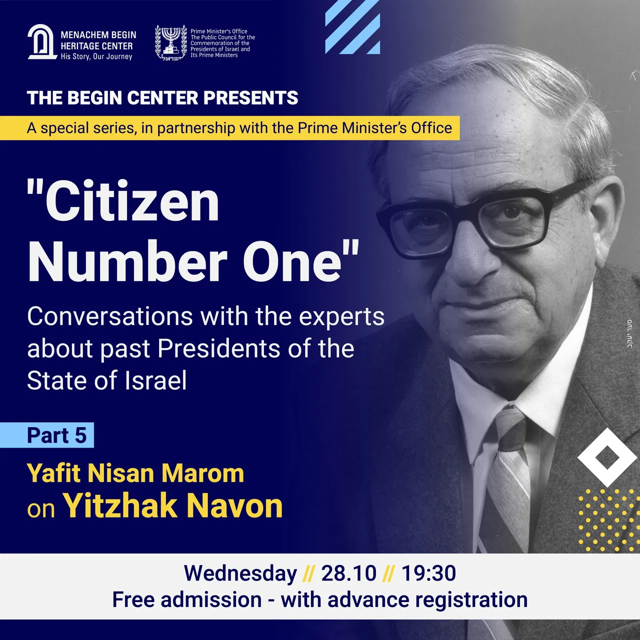 Citizen Number One” – Yitzhak Navon