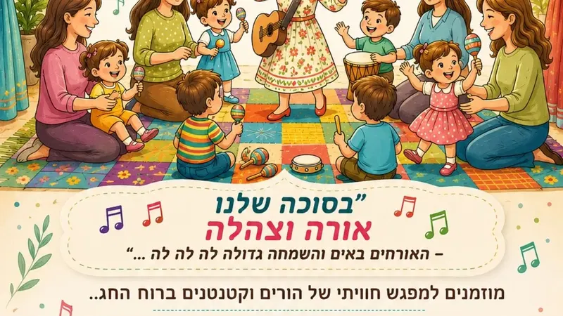 חגיגת מוזיקה ותנועה בסוכה 15.9 17:00