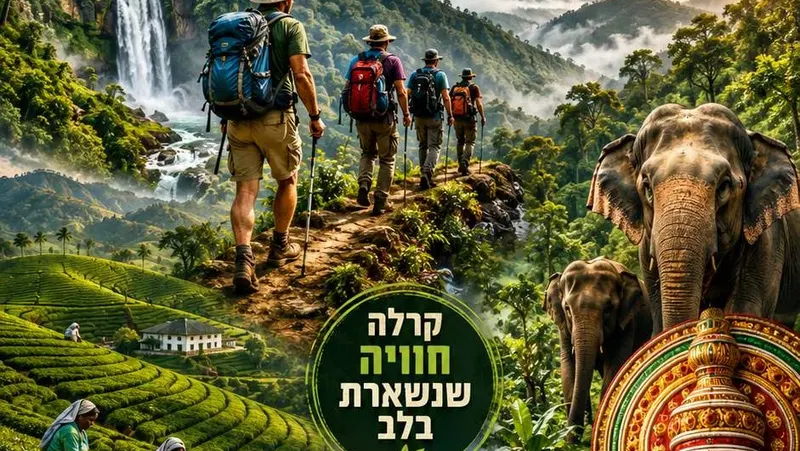 פברואר 2027: מיטיבי לכת קרלה, הודו ג'ונגלים, פילים, מטעי תה, כפרי מים, פסגות וחוויה הודית אחרת