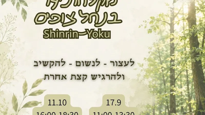 מקלחת יער בנחל צופים