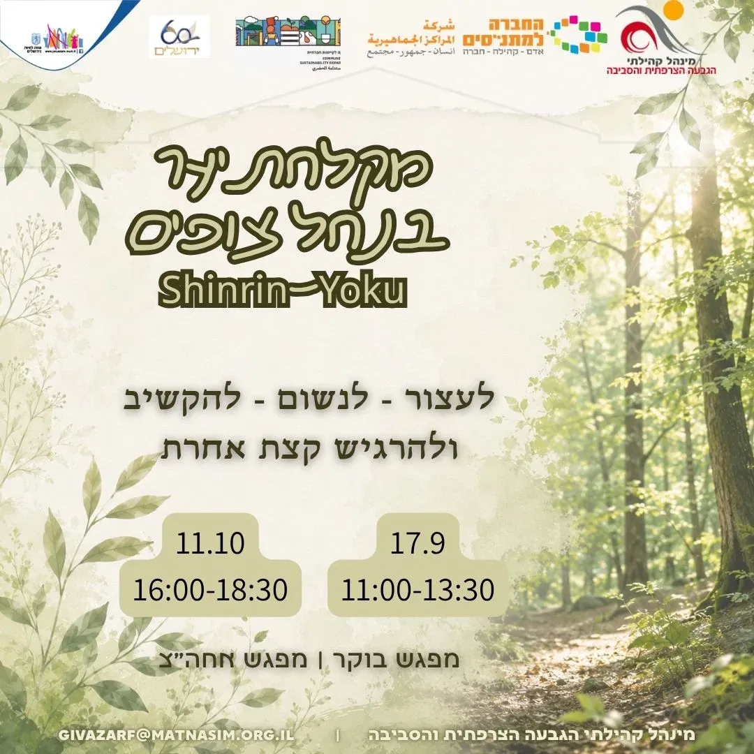 מקלחת יער בנחל צופים
