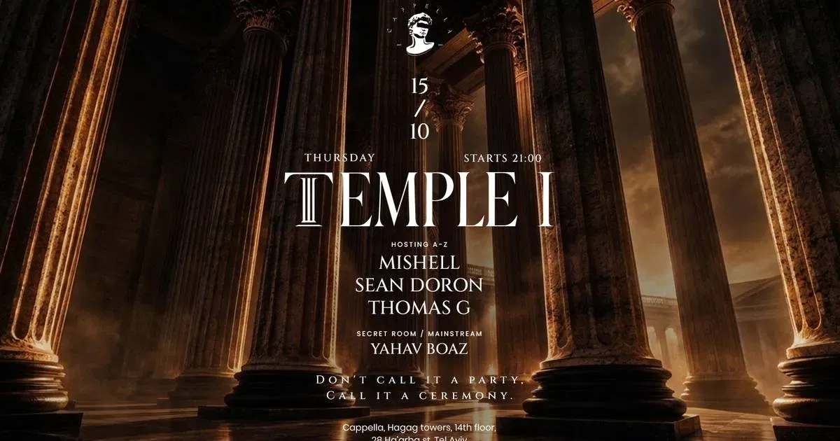 Thursday TEMPLE | CAPPELLA 15.10