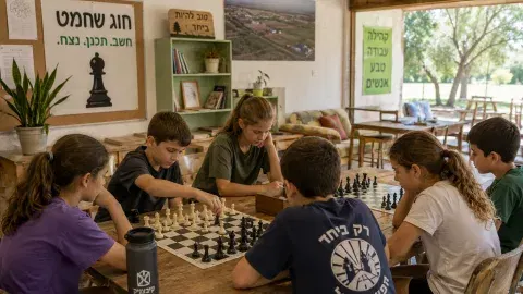 סדנת שחמט בקיבוץ שמרת 26-27