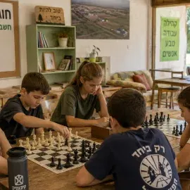 סדנת שחמט בקיבוץ שמרת 26-27