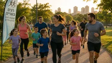 רצים בשניים - קבוצת ריצה משותפת הורים וילדים (גילאי 7-11)