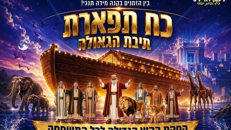 כח תפארת ותיבת הגאולה חו"ה סוכות בנייני האומה מופע 12:00 - טיקצ'אק