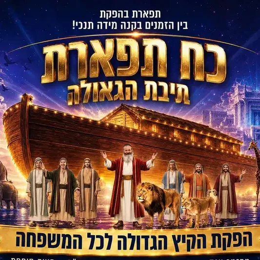כח תפארת ותיבת הגאולה חו"ה סוכות בנייני האומה מופע 12:00 - טיקצ'אק