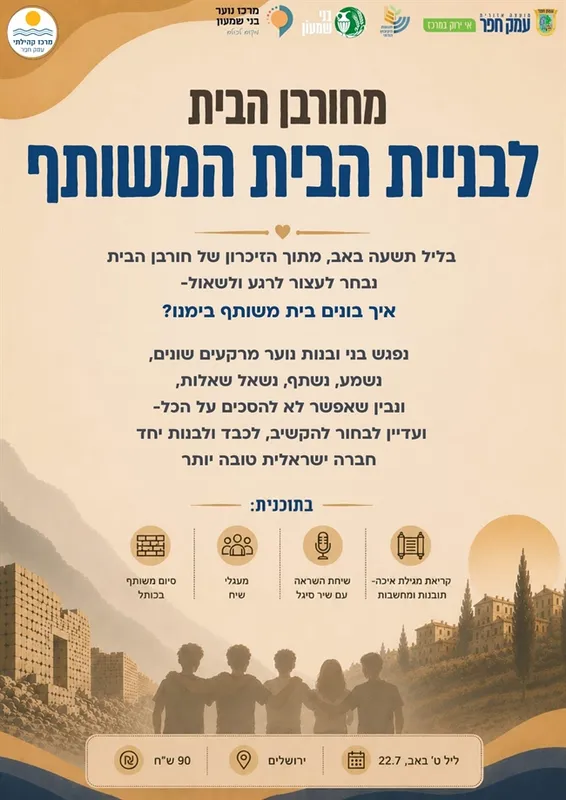 מחורבן הבית לבניית הבית המשותף | סיור ירושלים 22/7/26