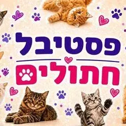 פסטיבל חתולים לכל המשפחה - תערוכת חתולים מגזעים שונים, גורי חתולים, אזור אינטראקציה ומופע בועות סבון