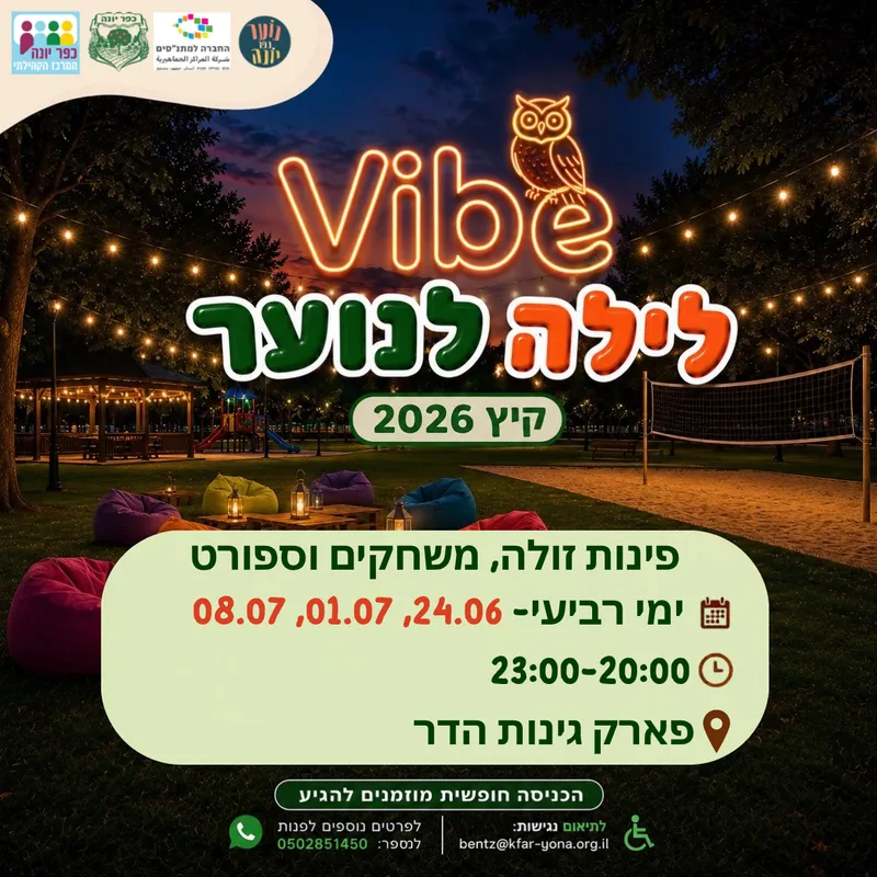 vibe לילה לנוער