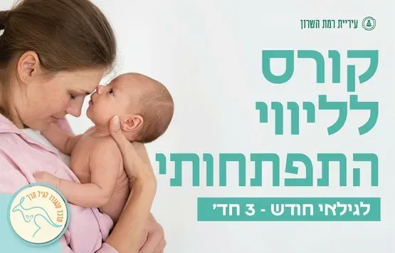 סדנא של ליווי התפתחותי- 0 - 3חד'- 4 מפגשים