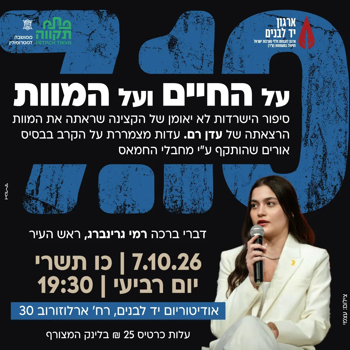 הרצאת מורשת "על החיים ועל המוות" בקריית המוזאונים