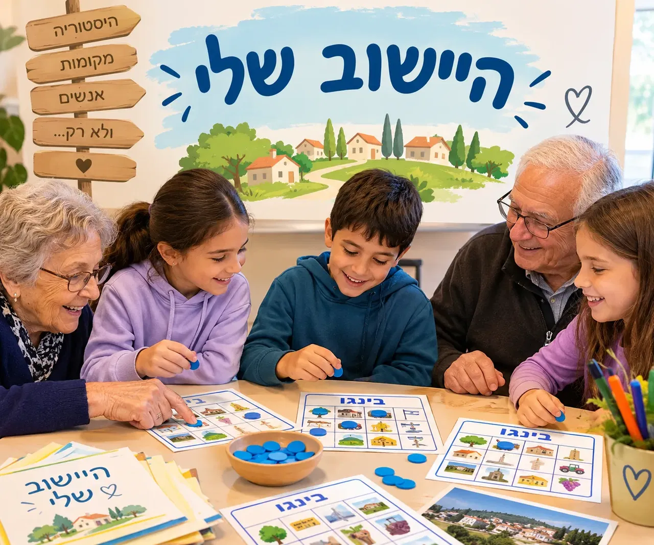 מפגש בין-דורי חוויתי בנושא "היישוב שלי"