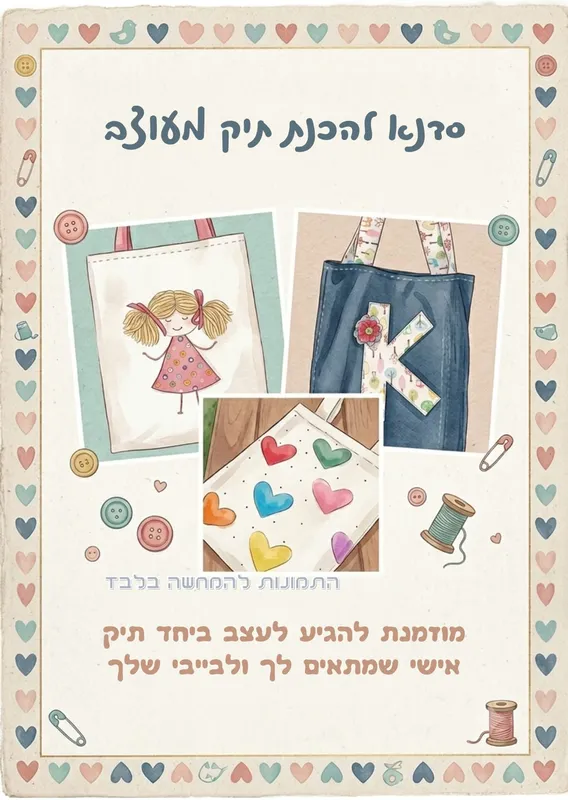 סדנא להכנת תיק מעוצב