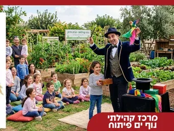 קסם של סוכות בגינה הקהילתית נוף- ים