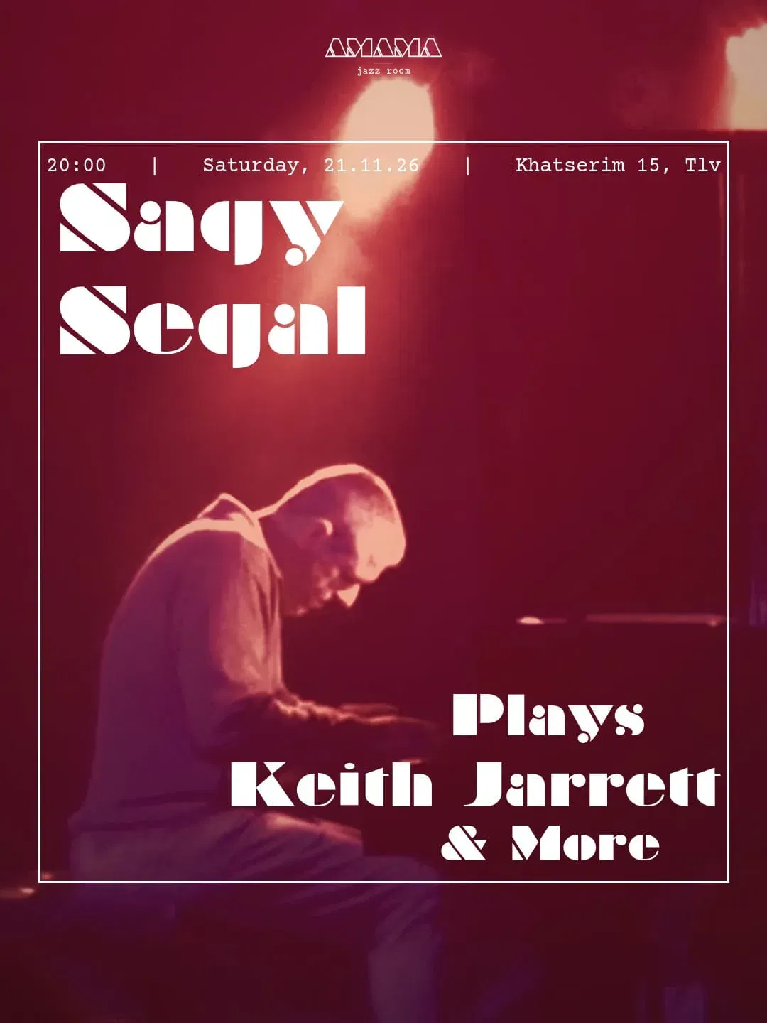 *Sagy Segal – Plays Keith Jarrett & More*