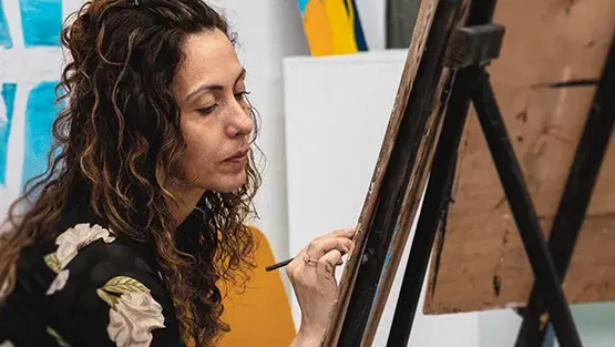 ציור רמת מתקדמים בוקר, בהנחיית הציירת עדי גרף