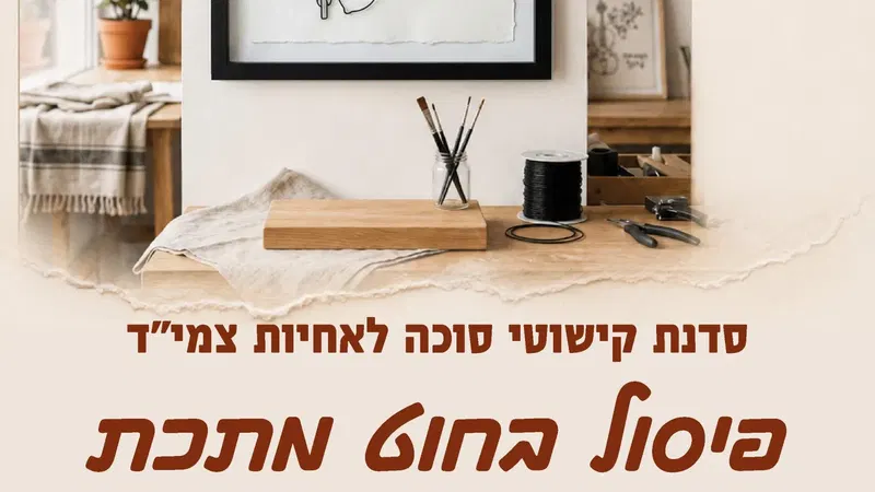 הכנת קישוט לסוכה אחיות צמיד גבעת מרדכי