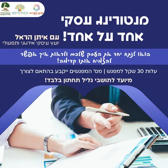 מנטורינג עסקי אחד על אחד!