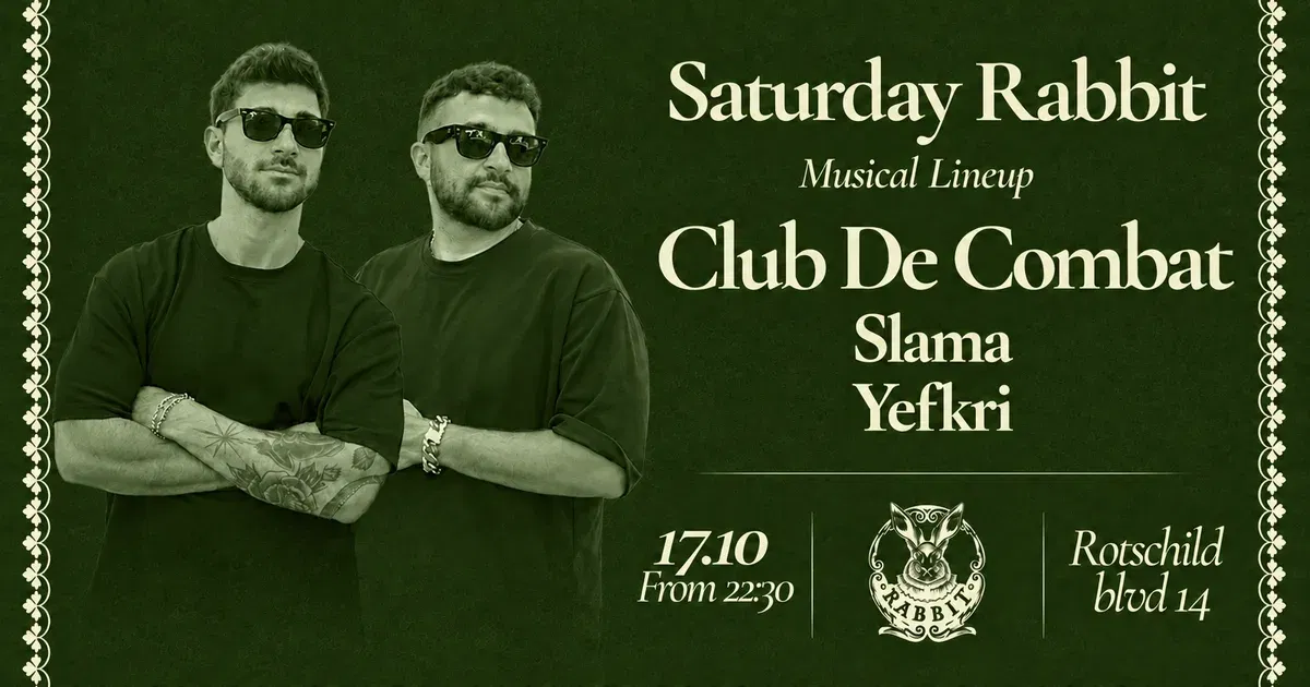 Saturday Rabbit Presents: Clüb De Combat // 17.10