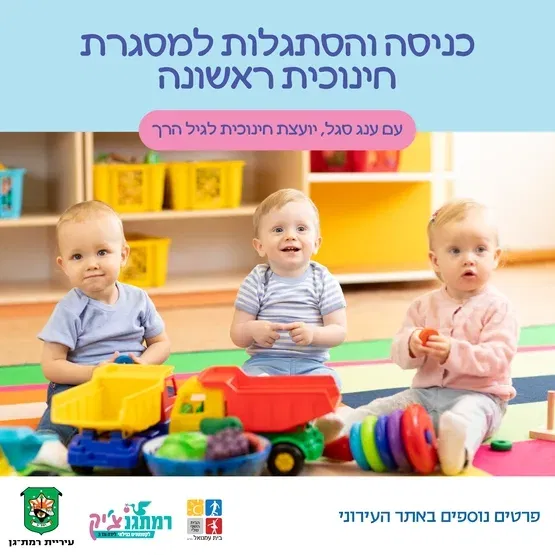 כניסה והסתגלות למסגרת ראשונה עם ענג סגל יועצת חינוכית לגיל הרך