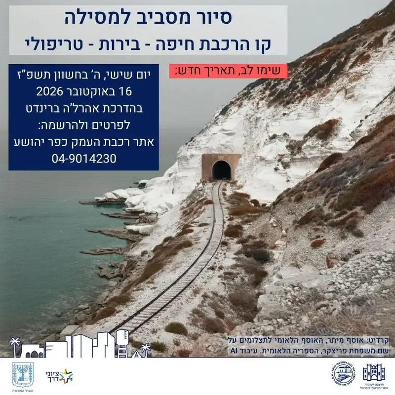 סיור מסביב למסילה- קו הרכבת חיפה – בירות – טריפולי, ...