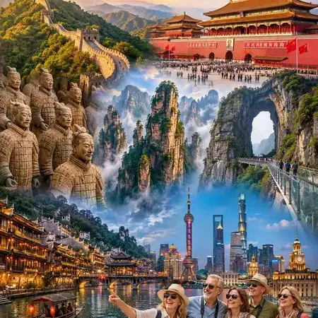 טיול קל הליכה: סין הקלאסית, תרבות, קיסרים, ערים וטבע מיוחד